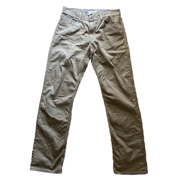 BKE Jake Straight Leg Men's Size 34 XL Jeans Pants Denim Khaki Brown Stretch